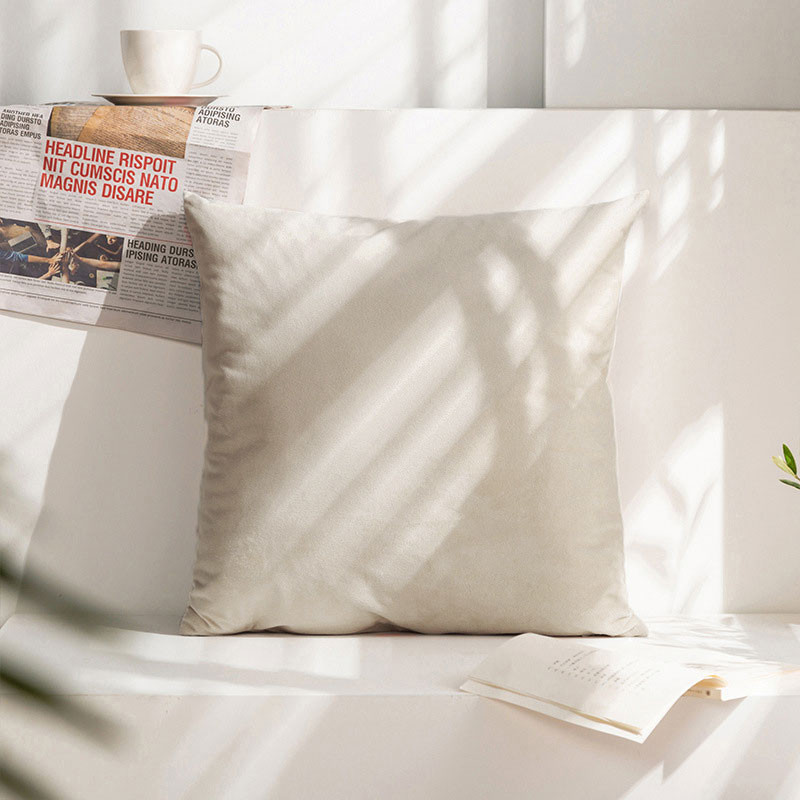 Soft Velvet Gray Cushion Cover SkinFriendly Pillowcase For Modern Sofa Living Room Decoration Throw 8