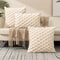 Soft Woven Snowflake Velvet Pillowcase, Solid Color Cushion Cover for Sofa, Living Room & Home Decoration Comfort