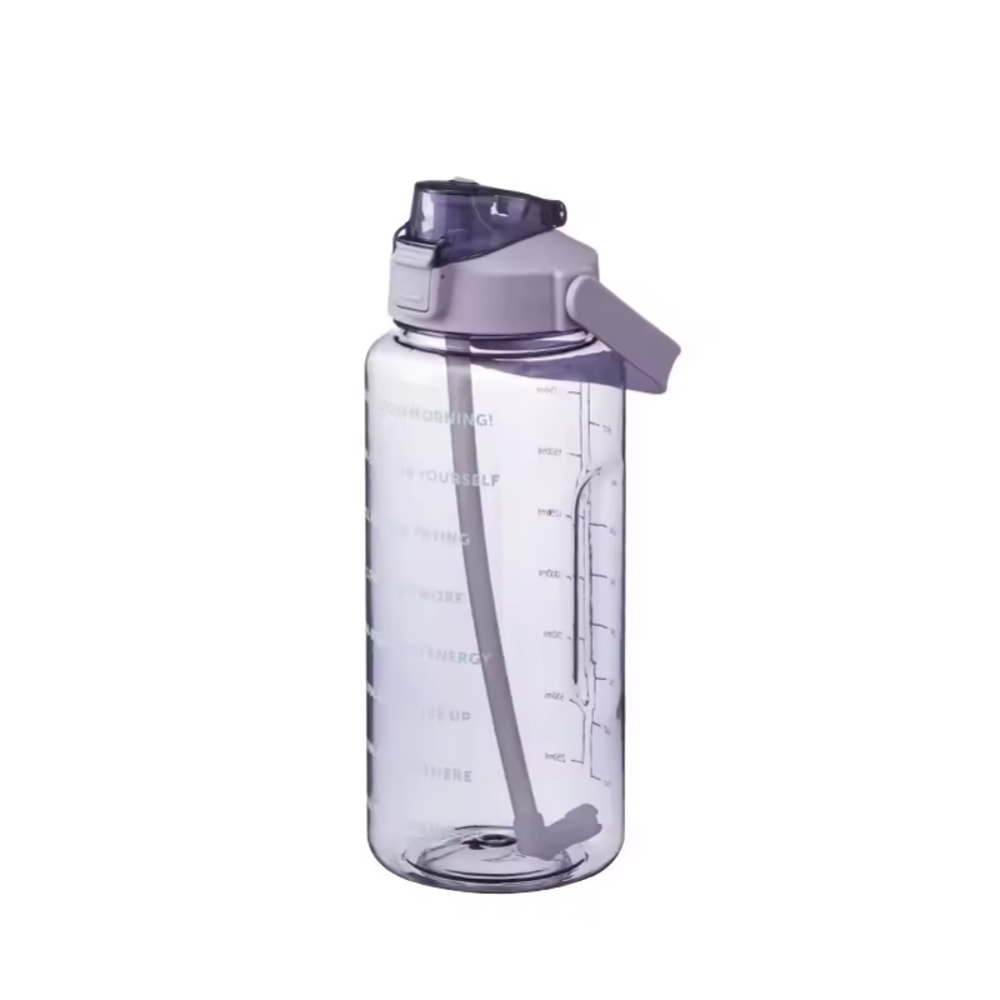 Straw Plastic Water Bottle Large Portable Travel Bottle Sports Fitness Cup High Value Big Fat Cup A 5