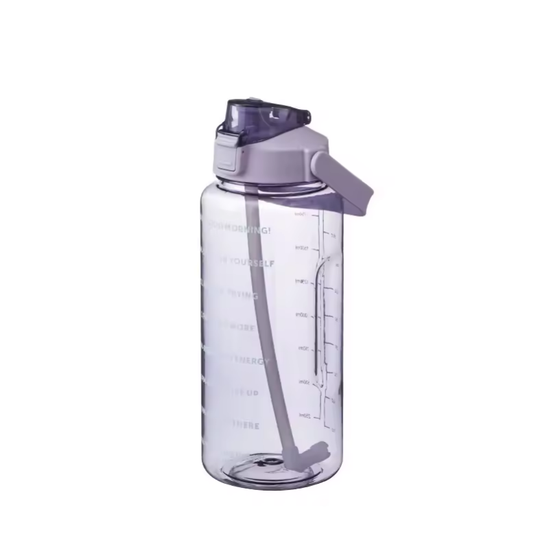 Straw Plastic Water Bottle Large Portable Travel Bottle Sports Fitness Cup High Value Big Fat Cup A 5