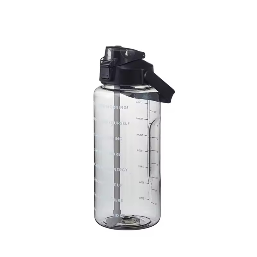 Straw Plastic Water Bottle Large Portable Travel Bottle Sports Fitness Cup High Value Big Fat Cup A 7