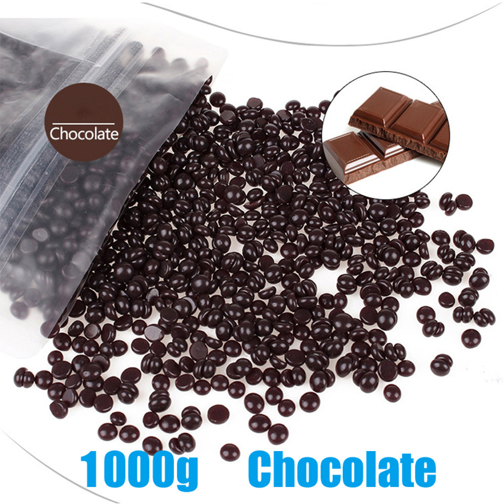 Professional Hard Wax Beans for Hair Removal, 1000g Bulk Bag, All Skin Types, Low Temperature Waxing Beads for Full Body