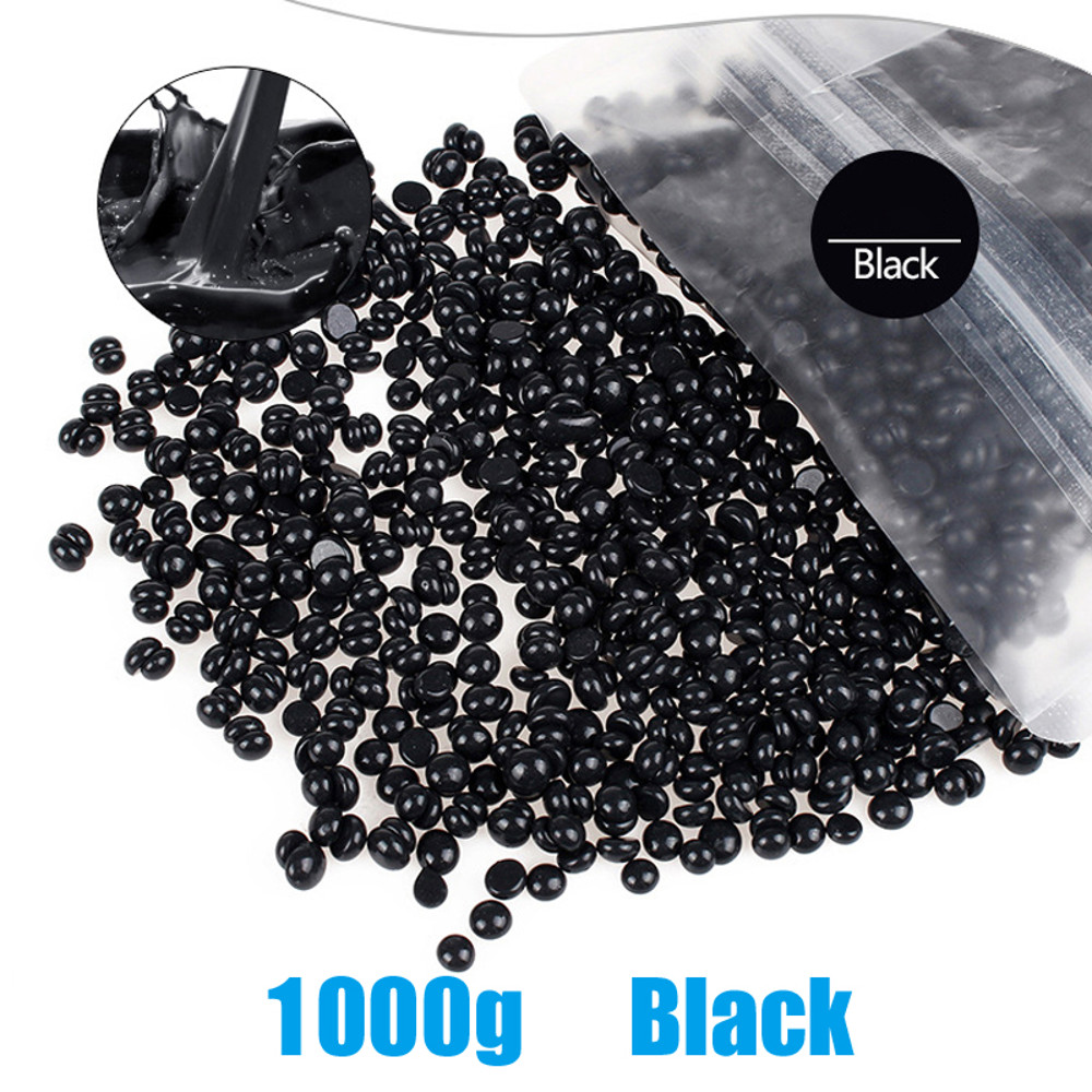 Professional Hard Wax Beans for Hair Removal, 1000g Bulk Bag, All Skin Types, Low Temperature Waxing Beads for Full Body