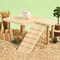 Hamster Wooden Ladder Platform Jumping Board Playground Small Pet Stairs Toy Hamster Climbing Toy F 0