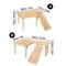 Hamster Wooden Ladder Platform Jumping Board Playground Small Pet Stairs Toy Hamster Climbing Toy F 5