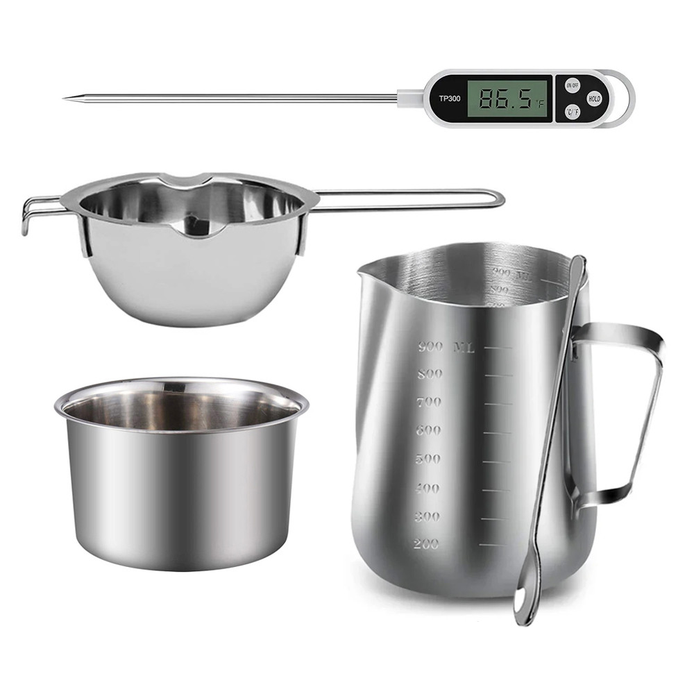 Stainless Steel Candle Making Pouring Pot Double Boiler Wax Melting Pot DIY Candle Making Starter K 0