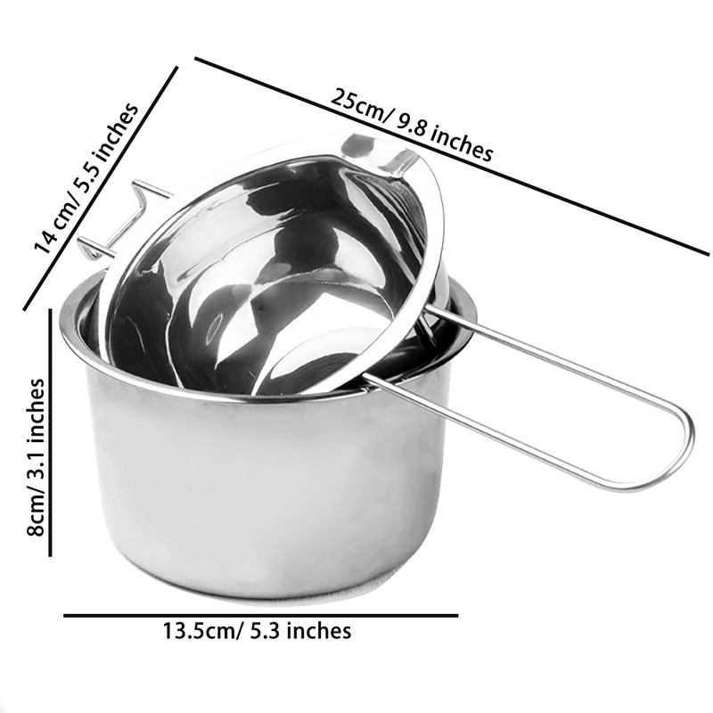 Stainless Steel Candle Making Pouring Pot Double Boiler Wax Melting Pot DIY Candle Making Starter K 2