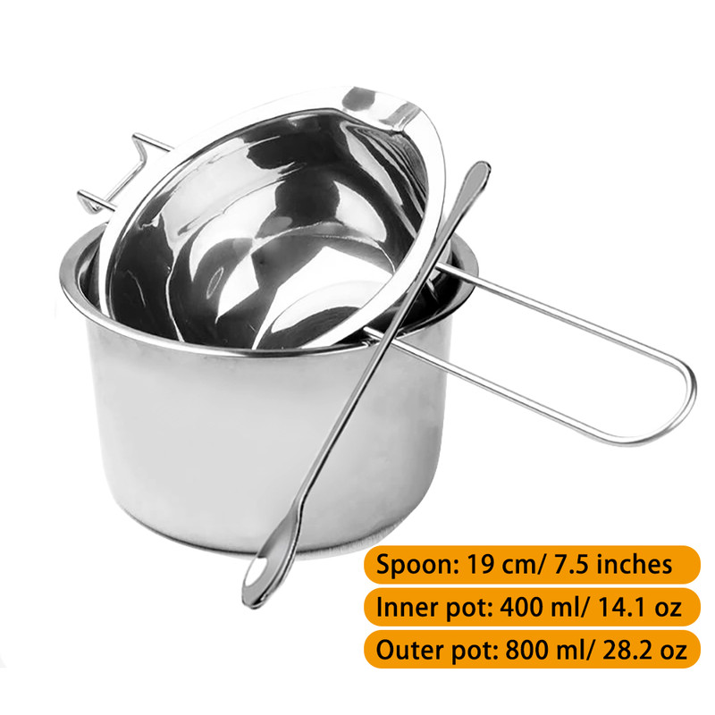 Stainless Steel Candle Making Pouring Pot Double Boiler Wax Melting Pot DIY Candle Making Starter K 7