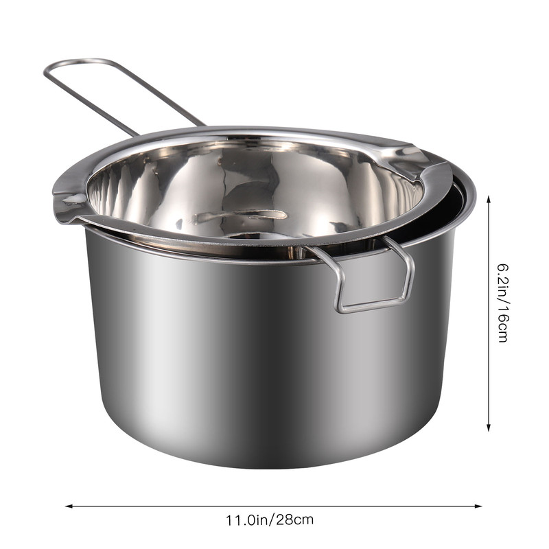 Stainless Steel Double Boiler Pot Wax Melting Pot Chocolate Cheese Melting Pot Nice Chic Safe Kitch 6