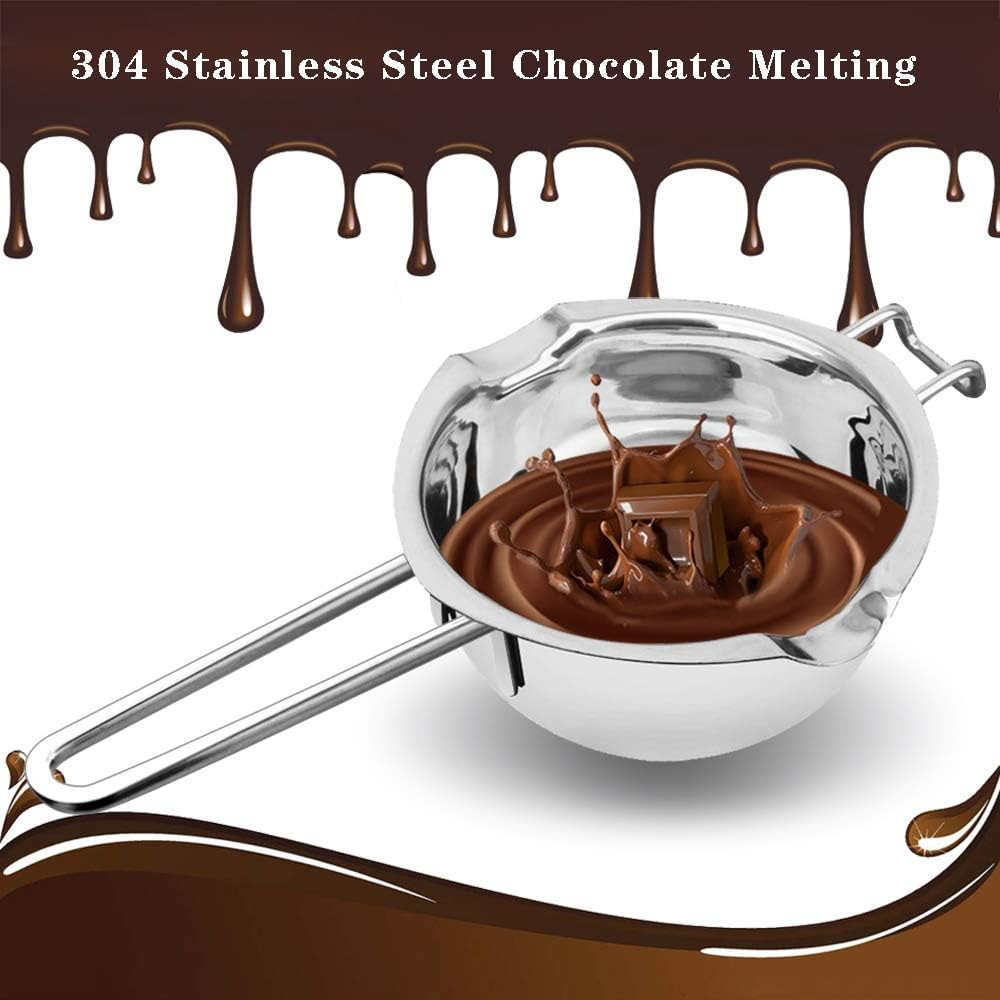 Large Capacity Stainless Steel Double Boiler Melting Pot for Chocolate Butter Candy Cheese Melting & Candle Making