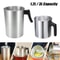 Candle Making Pouring Pot Double Boiler Wax Melting Pot Stainless Steel Pitcher with Heat-Resistant Handle for Homemade