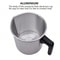 Candle Making Pouring Pot Double Boiler Wax Melting Pot Stainless Steel Pitcher with Heat-Resistant Handle for Homemade