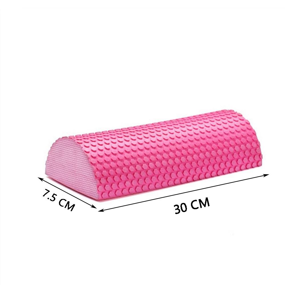 Half Round EVA Foam Roller for Yoga Pilates Fitness Massage Balance Blocks with Floating Point Texture
