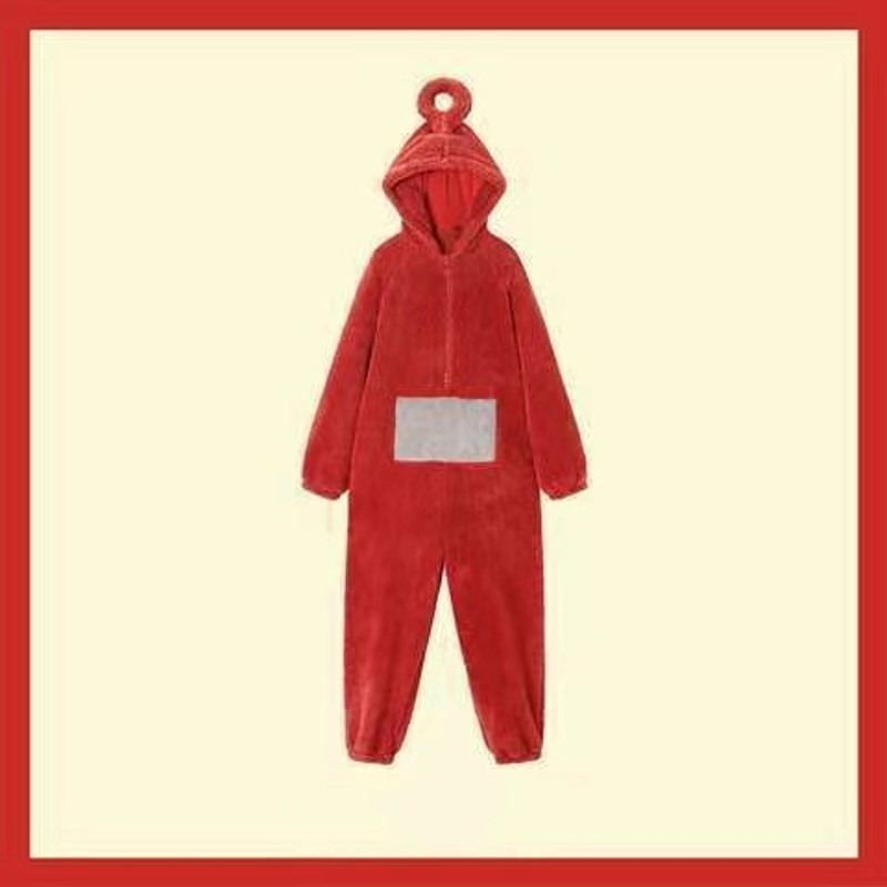 Soft Teletubbies Onesie Pajamas For Adults Long Sleeve Dipsy Tinky Winky Po Lala Costume Unisex Hom 3