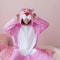 Pink Leopard Unicorn Pajamas Set Flannel Animal Pyjamas For Ladies Winter Nightie Sleepwear 1