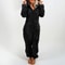 Cozy Womens Plush Romper Pajamas, Winter Flannel Sleepwear with Hat, Long Sleeve Zipper Homewear for Ultimate Warmth