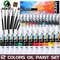 Marie's Oil Paint Kit, 19 Piece Set with 12 Vibrant Colors, 7 Brushes, Ideal Oil Painting Set for Beginners and Crafters