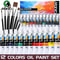 Marie's Oil Paint Kit, 19 Piece Set with 12 Vibrant Colors, 7 Brushes, Ideal Oil Painting Set for Beginners and Crafters