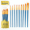10Pcs Artist Paint Brush Set Multi Functional Nylon Hair Brushes For Watercolor Gouache Oil And Acr 5