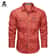 Mens Long Sleeve Casual Shirt, Premium Cotton Overshirt for Spring and Autumn, High Quality Brand Clothing for Work