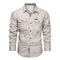 Mens Long Sleeve Casual Shirt, Premium Cotton Overshirt for Spring and Autumn, High Quality Brand Clothing for Work