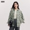 Semir Women's Shirt, Vintage Checkered Top, Oversize Long Sleeve, Mid Long Style, Spring New Fashion