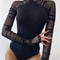 Weird Puss 2025 Collection Sexy Mesh Patchwork Bodysuit Ruched Turtleneck Top Elegant Wild Streetwe 0