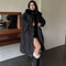 Plus Size Women Jacket, Hooded Furry Coat, Windproof Thickened Warm Fashion, Plush Cotton Clothes