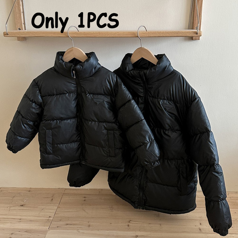 Family Matching Outfits, Waterproof Down Jacket, Thicken Warm Parkas for Boys and Girls, Solid Sheepskin Fabric