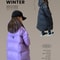 Kids Waterproof Heat Parka, Winter Clothing For Girls, Overknee Length Down Jacket with Hood