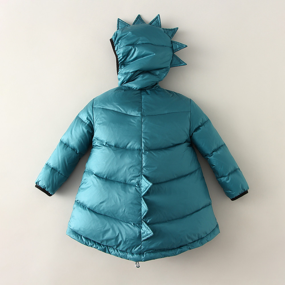 Winter Autumn Kids Dinosaur Parka Down Coat Jacket Windproof Thicken Children Warm Down Snowsuit Toddler Girl Boy Parkas Outerwe