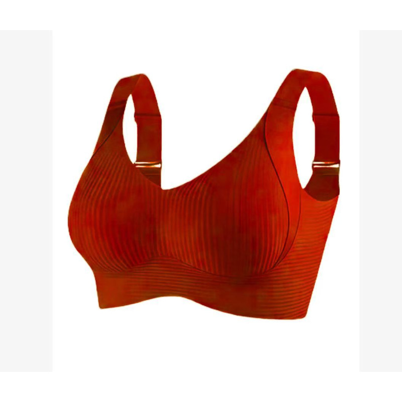 Plus Size Seamless Bra Wireless Lift For Anti Sagging Breathable Wide Strap For Daily Comfort Sport 3