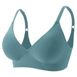 seamless bralette, wireless sleep bra, removable padded latex jelly underwear, comfortable one piece brassiere for women