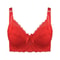 Plus Size Wireless Bra, Full Cup Coverage, Adjustable Lace, Womens Thin Underwear
