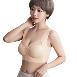 women's breathable sports bra, patchwork mesh push up brassiere, inner support padded gym vest, workout tops