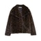 Elegant Women's Faux Fur Coat, Warm Fluffy Jacket, Long Sleeve Lapel Outerwear, Loose High Street Fashion for Autumn