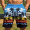 Mens Beach Surfing Shorts 3D Printed Palm Tree Pattern Waterproof And Quick Drying Fashionable And 5