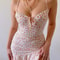 Sexy Floral Print Bodycon Dress, Spaghetti Strap, Sleeveless Mini Dress with Ruffles, Summer Beach Sundress for Women