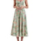 Women Summer Casual Midi Dress Floral Print Sling Dress Fashion Backless And Sleeveless Design 0