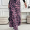 Plus Size Autumn Skirt, Women's A-Line Mid-Length Skirt, Flowy High Waist Tummy Control Style