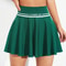 Seamless One Piece Tennis Skirt, Quick Dry Sports Skirt with Four Sided Elastic Feel, Knitted Badminton Skirt