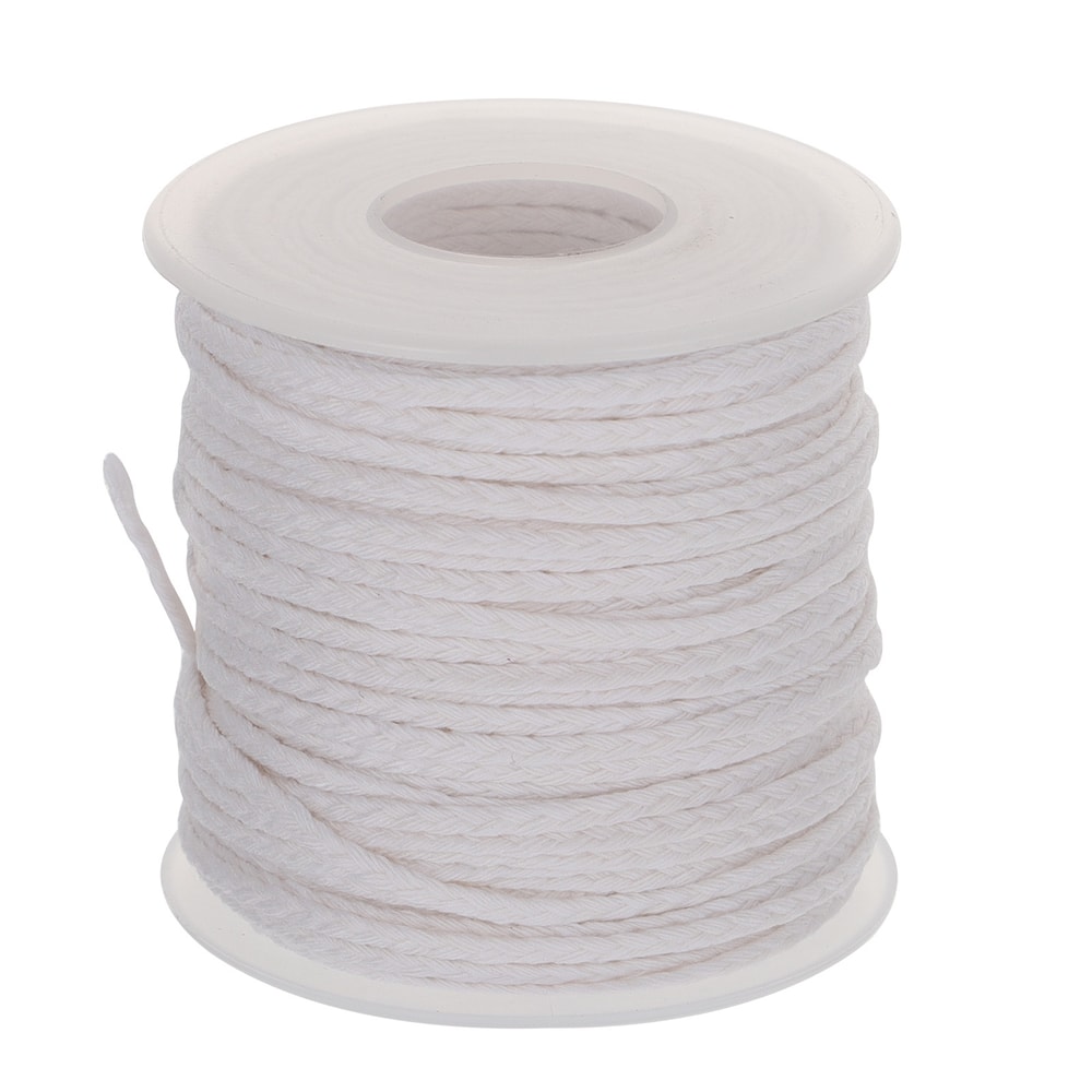 Premium Braided Cotton Candle Wick, Smokeless Spool, for DIY Soy, Beeswax, Pillar, and Taper Candles, Craft Making