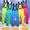 Thick Warm Snowboard Pants Windproof Waterproof Skiing Trousers For Men And Women With Suspenders 0