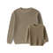 Sweaters, Chunky Knit Ribbed Tops, Solid Color Long Sleeve Round Neck, Autumn Winter Fashion