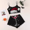 Womens Sexy Christmas Pajama Set Sleeveless Shorts Sleepwear Slim Fit Lingerie For Holiday Daily Ho 1