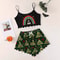Womens Sexy Christmas Pajama Set Sleeveless Shorts Sleepwear Slim Fit Lingerie For Holiday Daily Ho 2