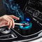 Portable Blue LED Car Ashtray Smell Proof With Lid Multi Function Mini Trash Can For Car Travel 2