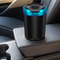 Portable Blue LED Car Ashtray Smell Proof With Lid Multi Function Mini Trash Can For Car Travel 3