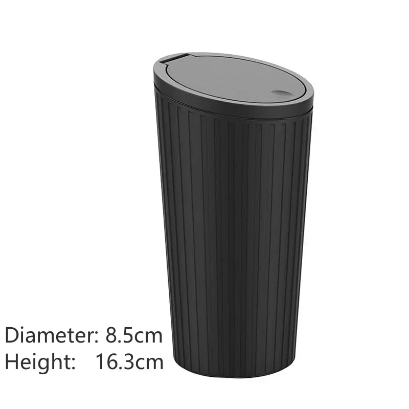 Mini Car Trash Can Auto Garbage Bin With Leak Proof Liner Car Interior Organizer For Rubbish Bag Du 5