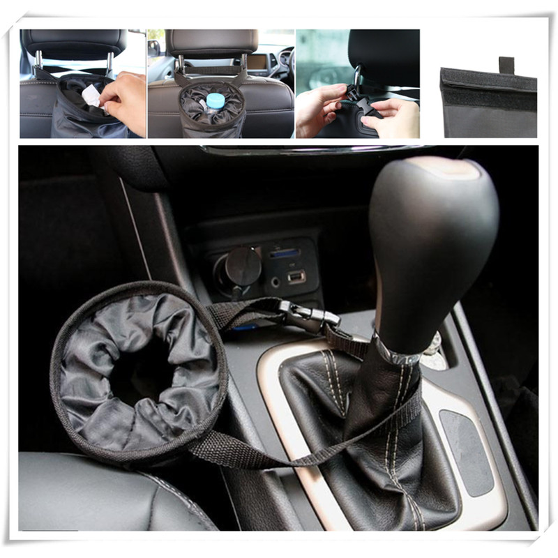 Portable Car Trash Bag, Seat Back Garbage Bag, Interior Storage Box Organizer